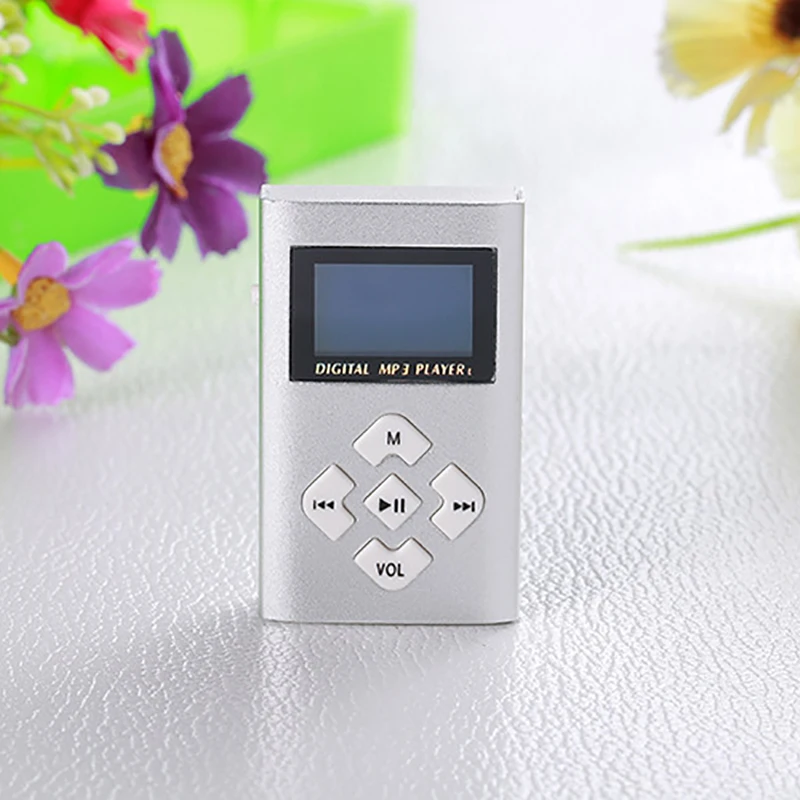 Mp3-плеер USB мини MP3-плеер с зажимом ЖК-экран поддержка 32 ГБ Micro SD TF карты радио Walkman