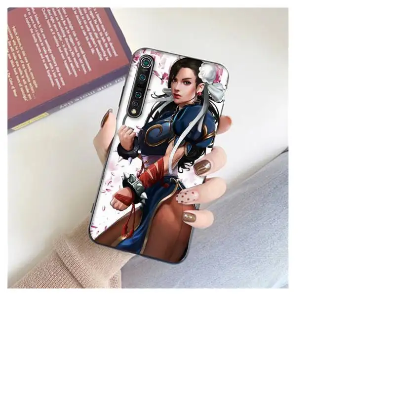 

Japanese Animation Chunli Soft Cover Phone Case For Xiaomi 8 9 Se 10 10pro Note 2 3 10 MIX2 S MAX2 3 F1 5X