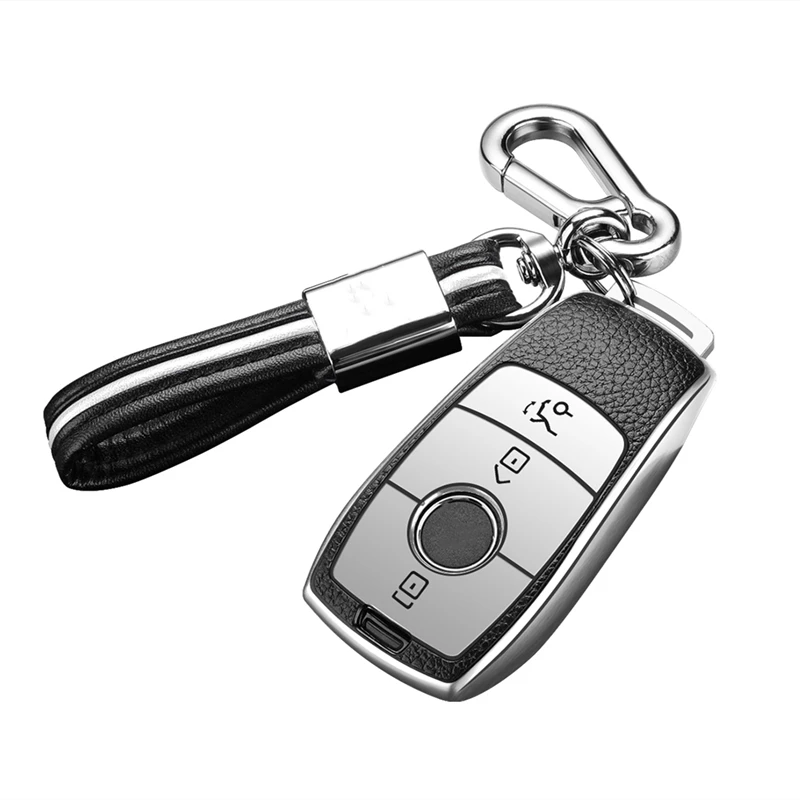 Кожаный чехол для автомобильного ключа из ТПУ Mercedes Benz E Class W213 W205 E200 E260 E300 E320 AMG CLA 2018