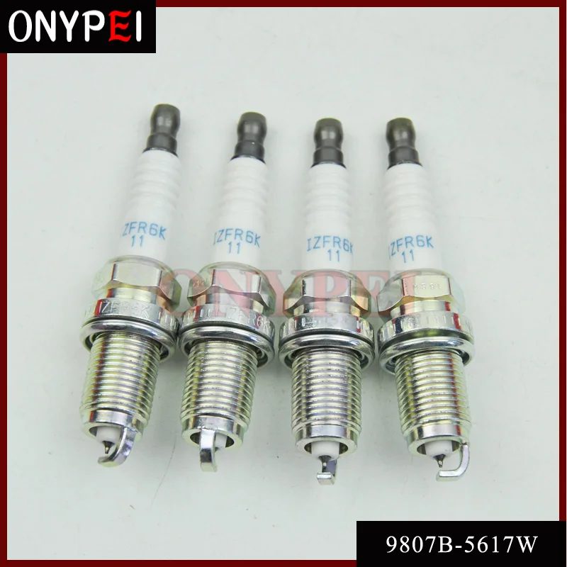 4 шт./лот иридиевая Свеча зажигания 9807B 5617W IZFR6K11 6994 для Honda 9807B5617W 6994|plug spark|plug hondaplug lot