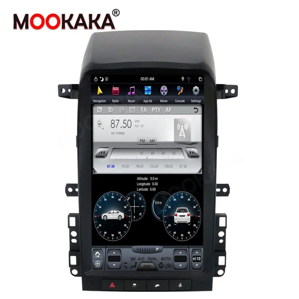 Мультимедийный плеер PX6 в стиле Tesla Android 9 0 GPS навигация для Chevrolet Captiva 2007 2012