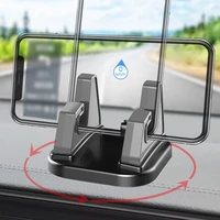 360 Degree Car Phone Holder Soft Silicone Anti Slip Mat Mobile Phone Mount Stands For Car GPS Dashboard Bracket 4 5cm