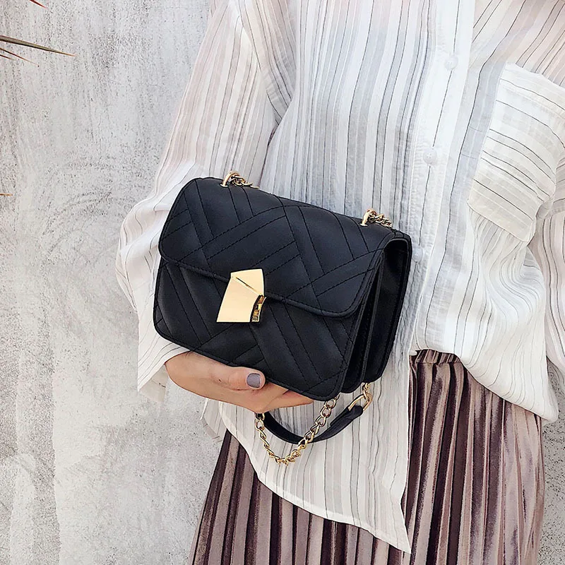 Роскошные сумки женские дизайнерские с золотой-цепочка булавки в 2019 полны