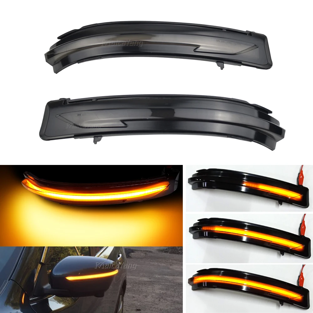 

Светодиодный Динамический указатель поворота бокового зеркала последовательного светильник для Nissan X-Trail T32 космического аппарата изгой ...