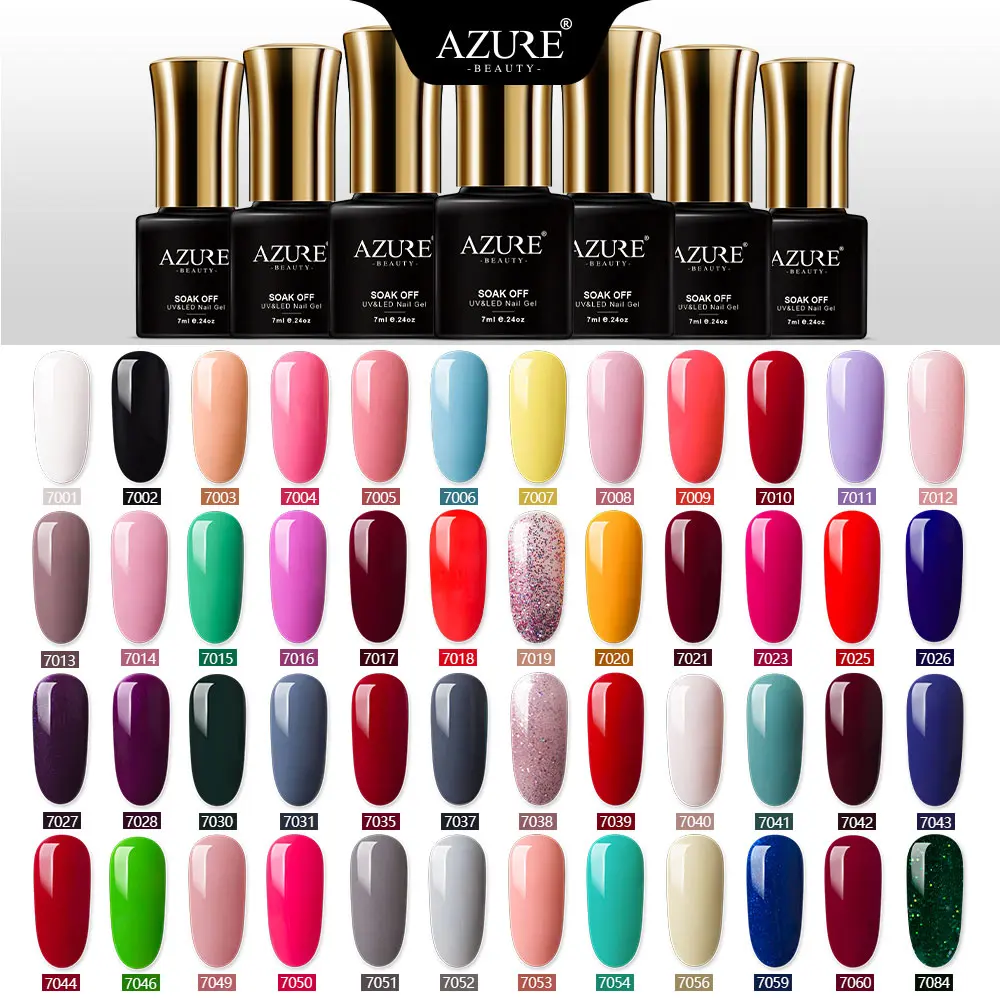 Azure beauty Гель-лак для ногтей замачиваемый УФ/светодиодный длительного действия