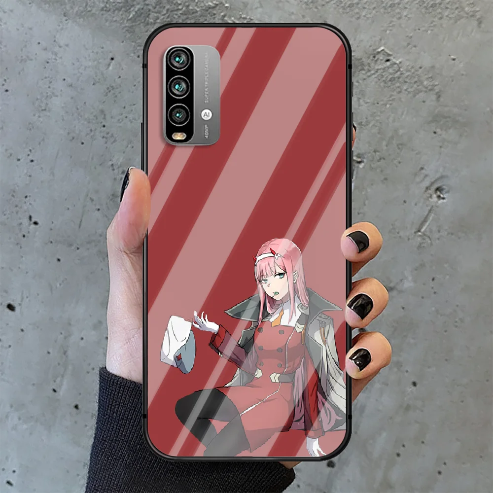 

FRANXX Sexy Zero Two Phone Tempered Glass Case Cover For Xiaomi Redmi note k 7 8 9 10 30 40 A C T S Pro 4G 5G Ultra 3D Hoesjes