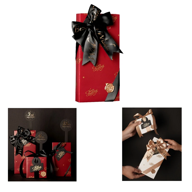 

Gift Wrapping Paper Happy Birthday Series Oversized High-end Boys Printed Gold Gift Decoration Paper