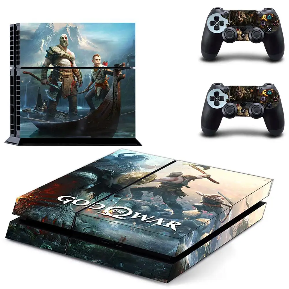 Наклейки God of War PS4 s Play station 4 наклейки для PlayStation на консоль и контроллер Скины
