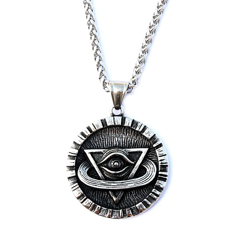 Винтажное ожерелье глаз Божий подвеска в форме солнца луны звезды диска для