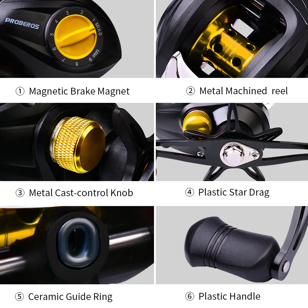 Рыболовная катушка для заброса приманки металлическая тормоз 8 кг высокая