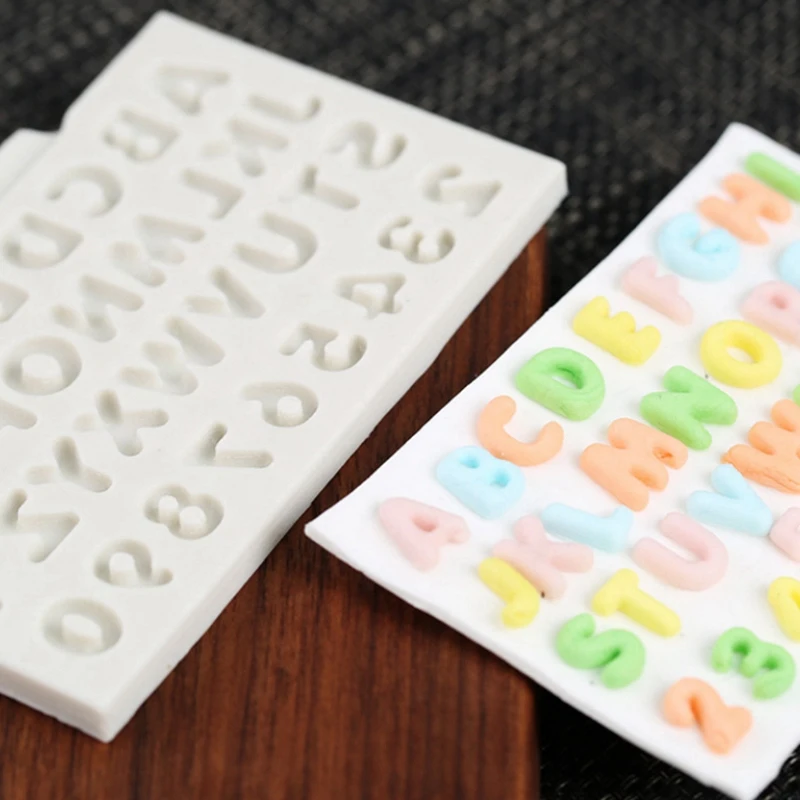 Лидер продаж 3D инструмент сделай сам Письмо Алфавит для торта прессформы Fondant