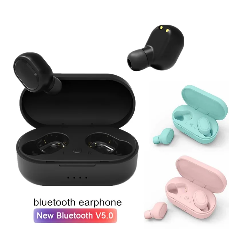 

TWS Bluetooth Earphone IPX6 waterproof V5.0 Earphones Wireless Headphones For Andorid Ios with Handsfree Function earbuds