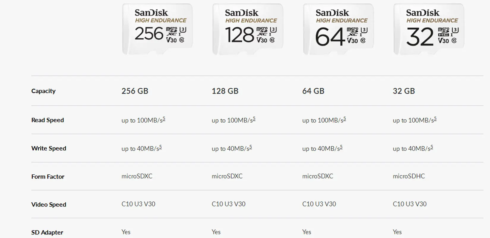 SANDISK высокая выносливость белый высокая скорость вождения рекордер micro SD карты памяти видео мониторинг 32 Гб 64 Гб 128 ГБ 256 ГБ