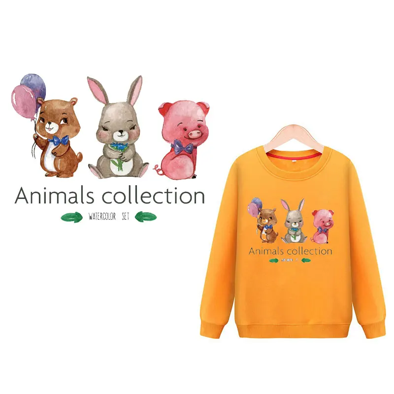 Рисунками зверей из мультфильмов комплект патчи для одежды Бесплатная доставка