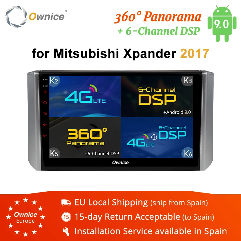 Ownice K3 K5 K6 Android 9,0 Octa Core Автомобильный DVD Радио стерео проигрыватель для Mitsubishi Xpander 360 панорама DSP 4 аппарат не привязан к оператору сотовой связи