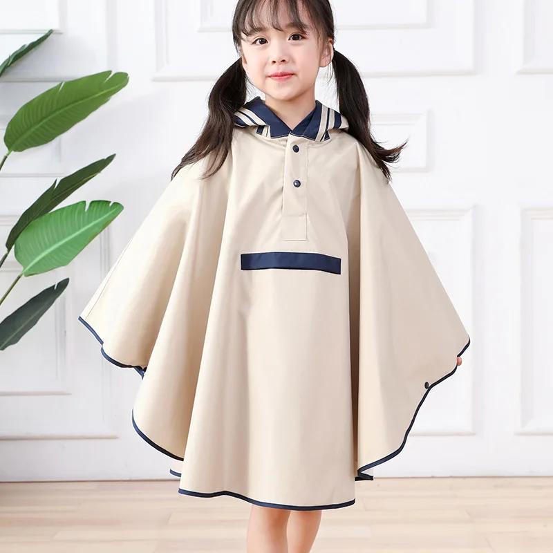 

Children's Raincoat Three-dimensional Students with Schoolbags Poncho Raincoat Outdoor Hiking Travel Children's Rain Gear