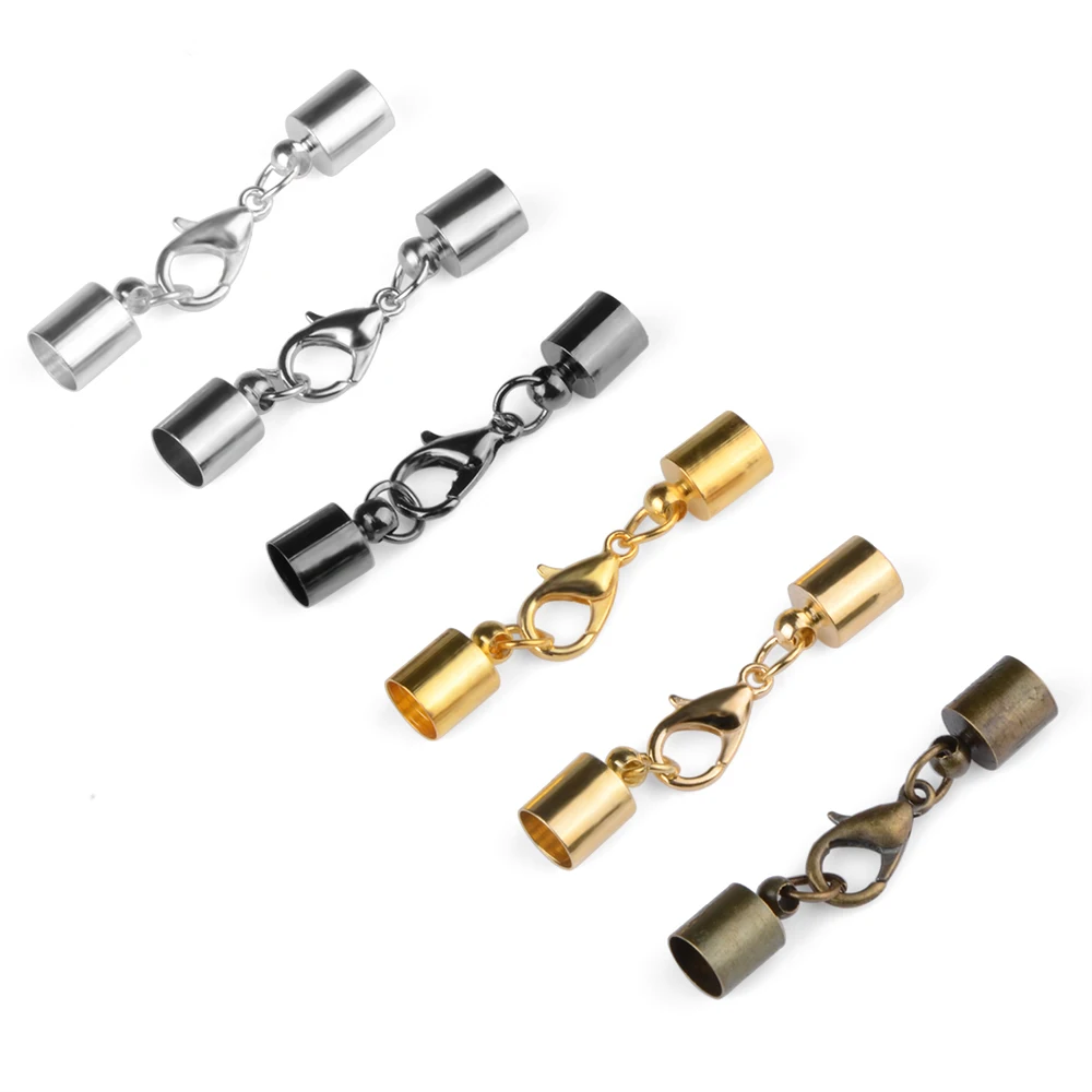 Застежки-карабины женские застежки из кожи и шнура для браслетов концевые