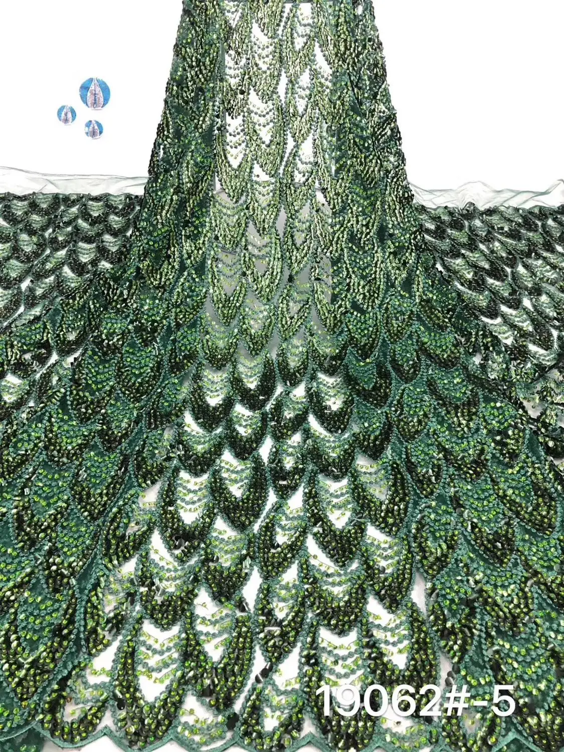 (5yards/pc) very beautiful sequins embroidered African tulle lace orange brown French fabric for party dress FZZ608 | Дом и сад