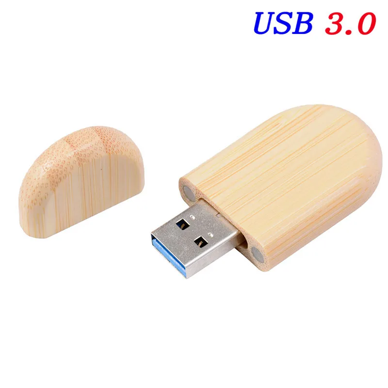 SHANDIAN USB 3,0 высокоскоростной логотип клиента деревянный usb+ Подарочная коробка персональный логотип ручка-накопитель 64 ГБ 16 ГБ 32 ГБ usb флеш-накопитель флешка - Цвет: Bamboo