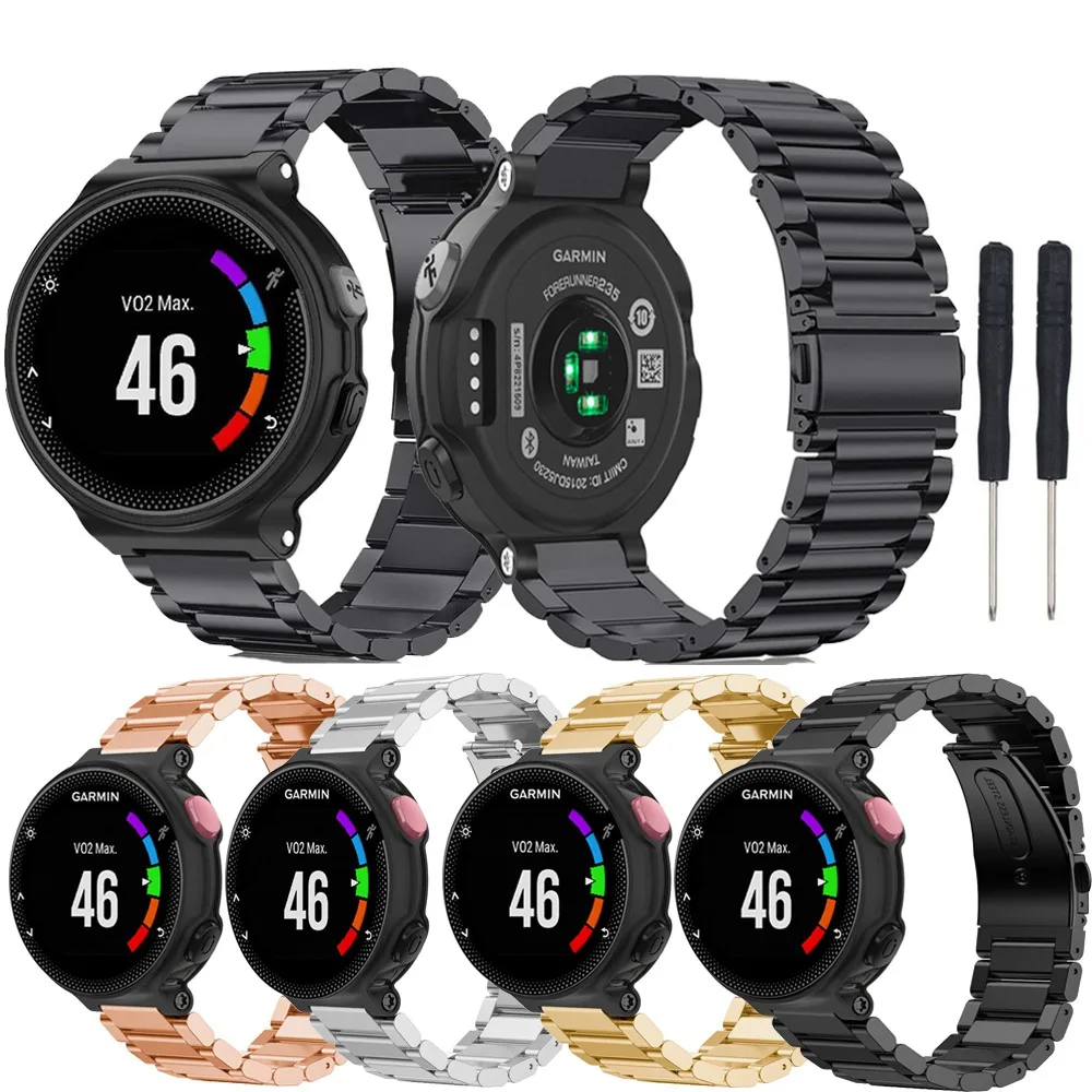Нержавеющая сталь ремешок для смарт-часов Garmin Forerunner 735XT/220/230/235/620/630 Смарт-часы