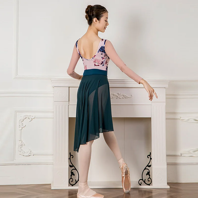 

Floral Ballet Dance Leotard For Women Fairy Stage Costume Gymnastics Bodysuit Ballet Tutu Dance Wear Ballerina Clothes JL1864