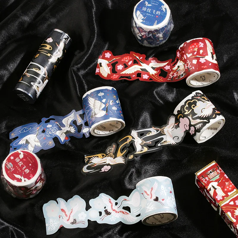 Бумажный скотч с горячей штамповкой 35 мм х 3 м винтажные канцелярские