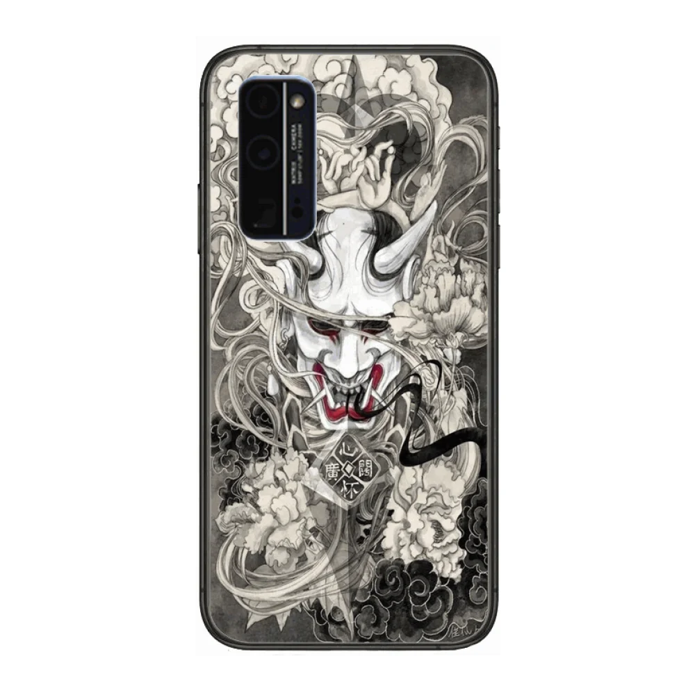 

God Ghost Prajna Phone Case Hull For Huawei Honor 8 9 10 20 30 A S Lite Pro 5g i Black Back Soft Cell Cover Pretty