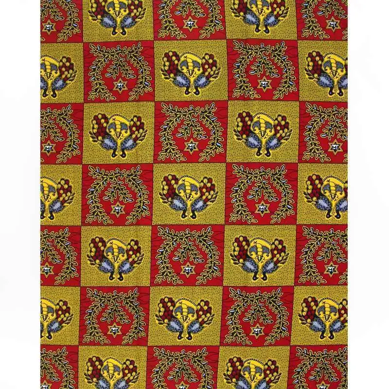 High Quality Cotton Fabric African Ankara Veritable Wax Cloth Veritable Wax African Real Dutch Wax 6yards/piece For Wedding