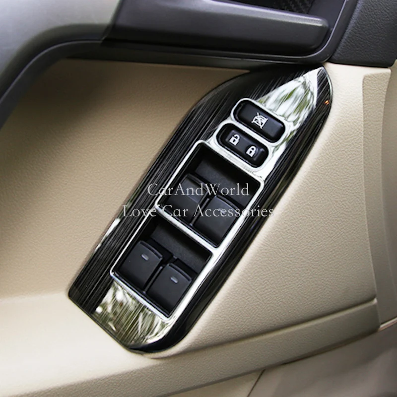 Крышка переключателя двери и окна для Toyota Land Cruiser Prado 150 2010 2021 внутренний