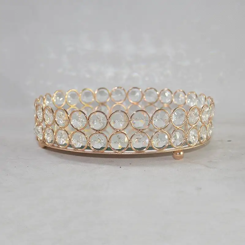 Подставка для торта с золотым кристаллом арахис зеркальный дисплей украшения