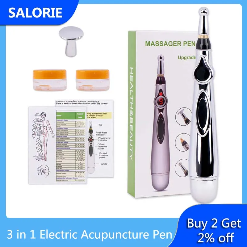 

Лазерная электронная Массажная ручка, меридиан, энергетическая ручка, стимулятор мышц тела и спины, терапия