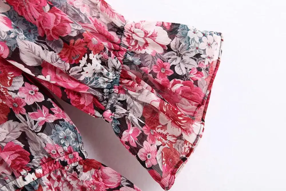 Увядший engand стильный элегантный винтажный цветочный принт лук blusas mujer de moda кимоно рубашка женские топы футболки размера плюс