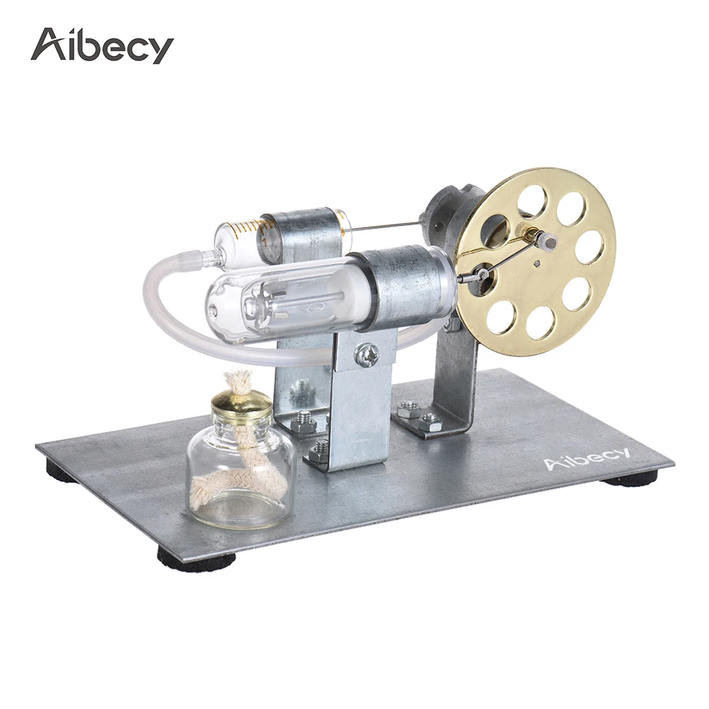 

Aibecy Mini Hot Air Stirling Engine Motor Model Stream Power Physics Experiment Educational Toy