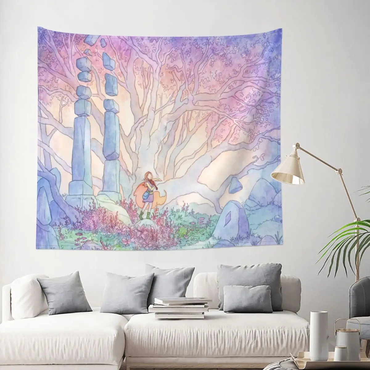 

The Bard's Song Tapestry Forest Nature Landscape Decoration Wall Room Home Decor Hanging Living room Kawaii Cute Gift
