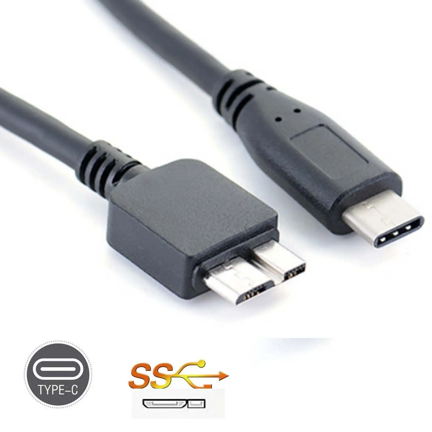 USB 3.1 Type-C USB-C to 3.0 Micro B Cable Connector For Google Chromebook Pixel 2 LS Tablet External Hard Drive | Электроника