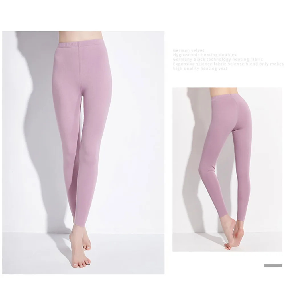 

No Trace Plus Velvet Women's Bottoming Qiuku Derong Hot Thickening Fleece Stretch Slim Fit