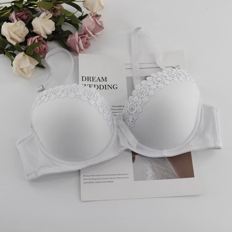 White Beauwear женский пуш-ап бюстгальтер для женщин кружевной бюстгальтер сексуальное однотонное нижнее белье с подкладкой Soutien Gorge 36B 36C 38B 38C 40A 40B 42B 42B - Цвет: White