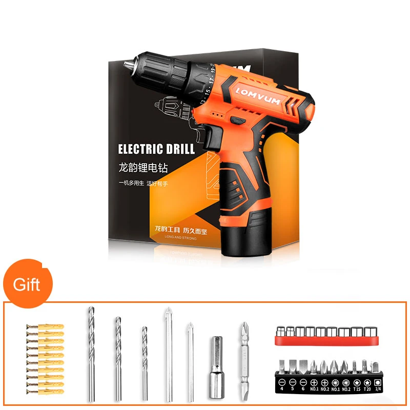 LOMVUM аккумуляторная шуруповерт дрель 16 8 в электроинструмент беспроводной
