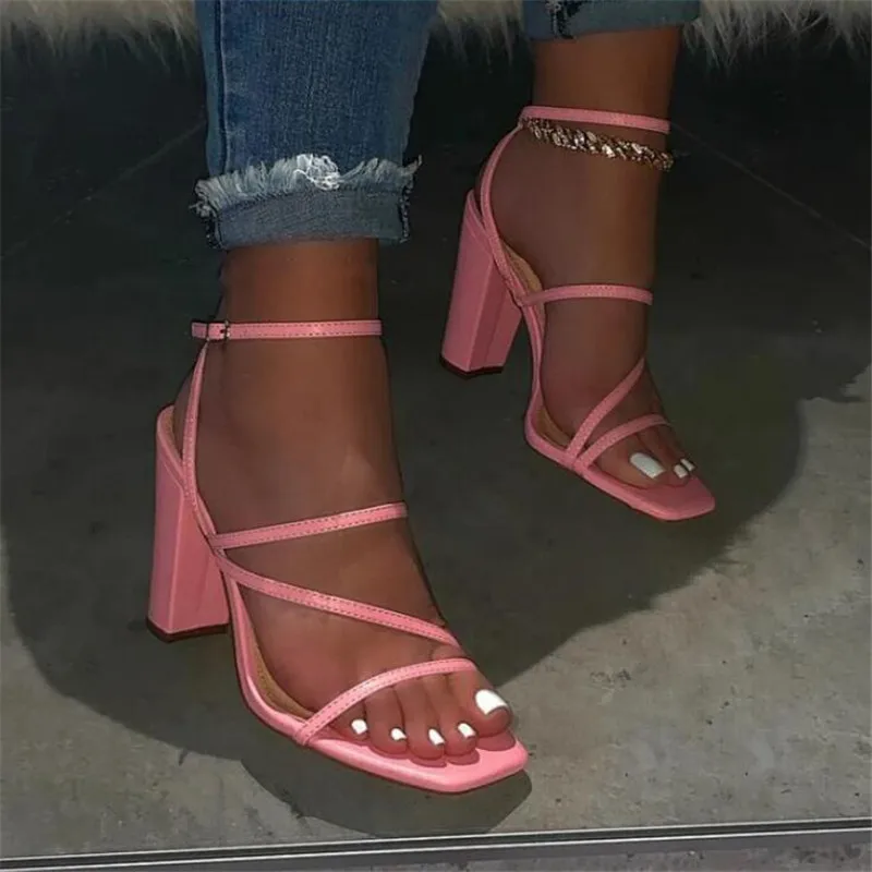 Женские босоножки Обувь на высоком каблуке Лучший уличный вид ремешках с