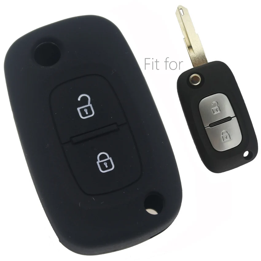 1 шт. 2 кнопки силиконовый откидной складной чехол для дистанционного ключа от