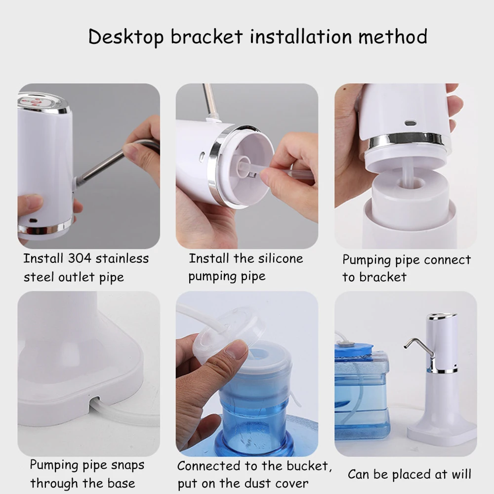 

Water Bottle Pump Electric Water Dispenser Portable Electric Automatic Water Pump Bucket Bottle Dispenser USB Rechargeable