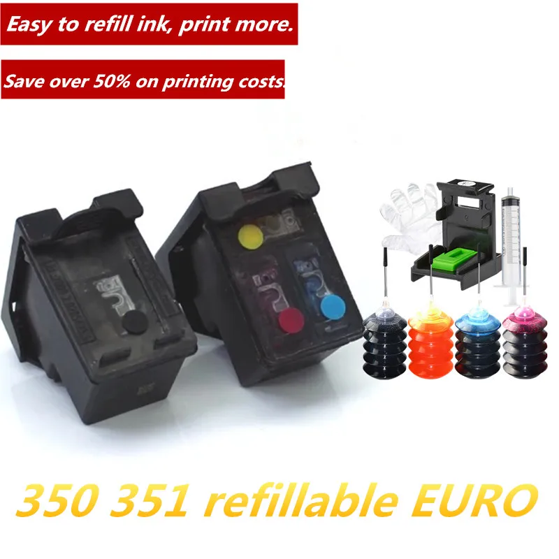 Многоразовый картридж для принтера HP 350 351 Deskjet D4200 C4480 C4580 C4380 C4400 C5280 C5200 C5240|ink