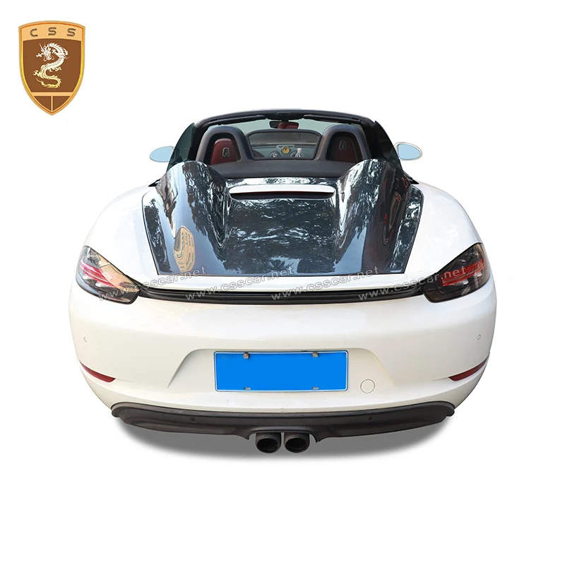 Задний капот из настоящего углеродного волокна Задняя Крышка багажника для Porsche