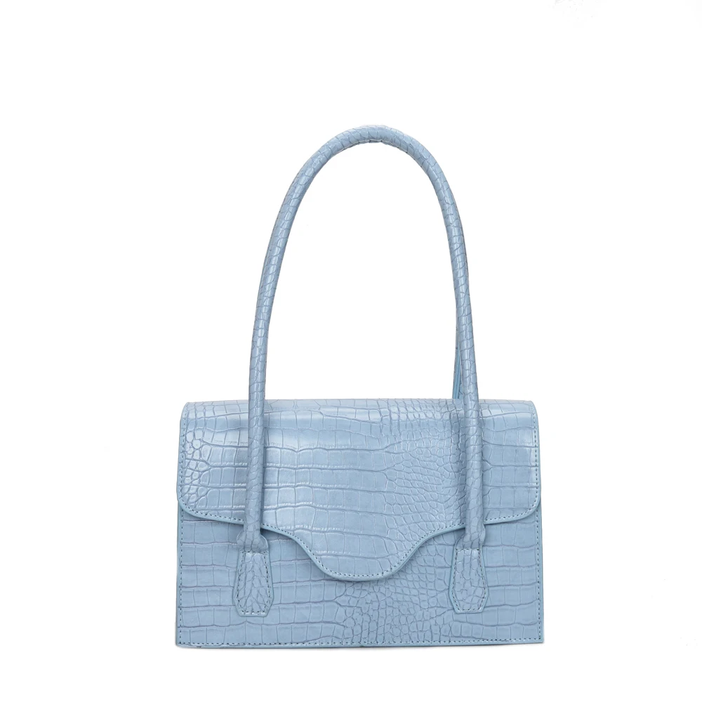 

New Female Handbag Blue Fashion Women Shoulder Messenger Bag Ladies High Quality Commuter Bag Wild PU Leather Summer