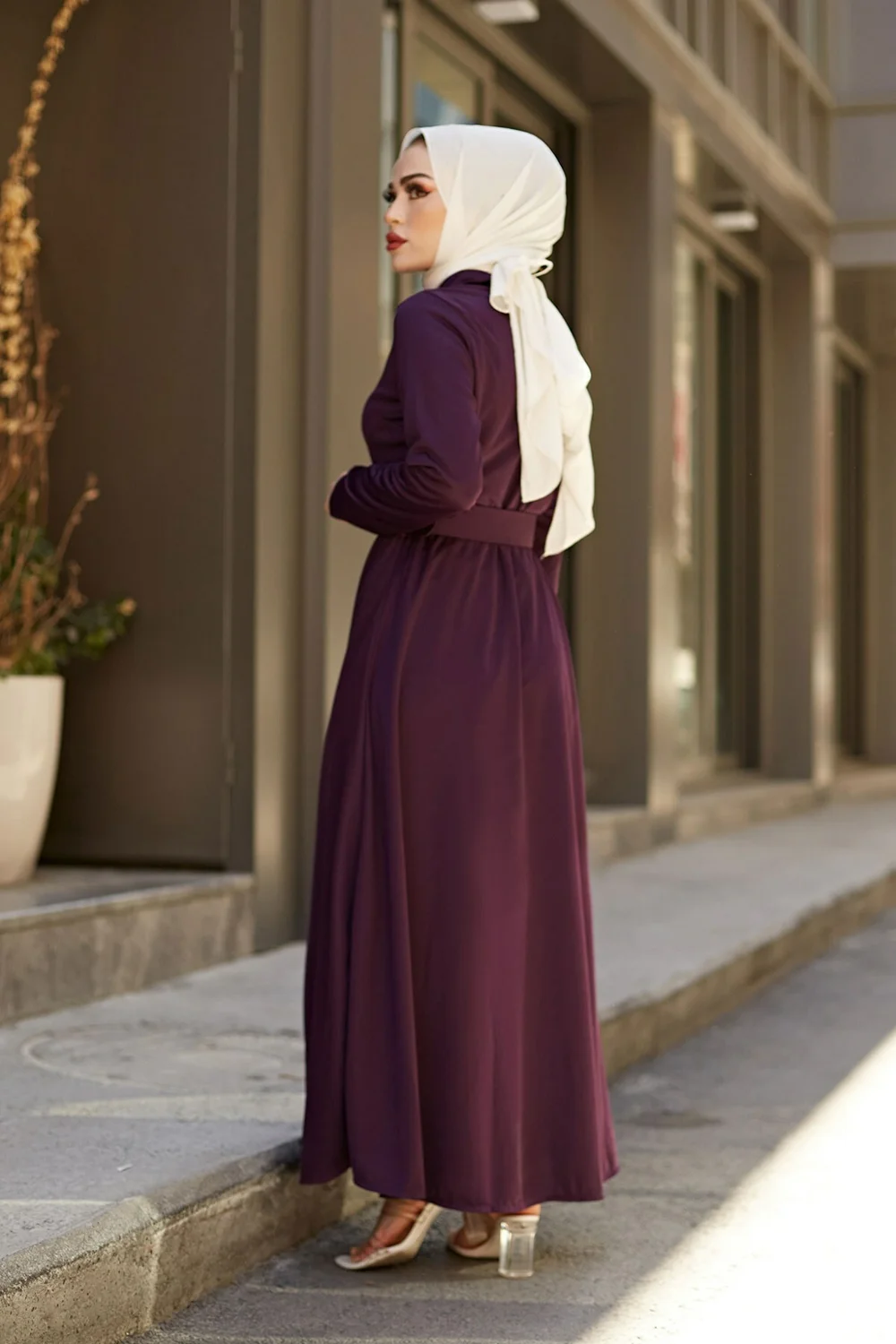 

Fashion sets,Turkey,cap, midi maxi,long dress,2020 Belted Women's dress,oversize dress,Clothing,Hijab,Muslim