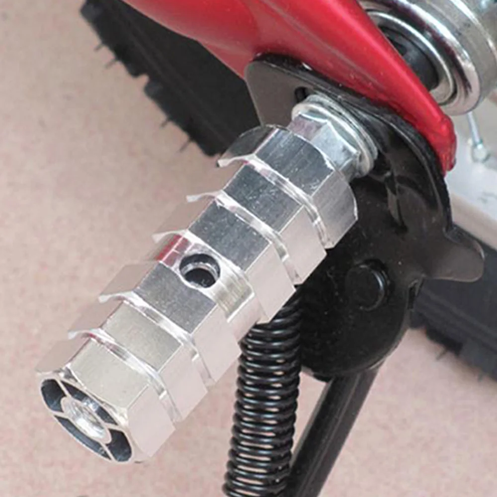 1 Pair Aluminum Alloy Bicycle Pedal BMX Road Bike Cylinder Axle Foot Pegs Rocket Random Color | Спорт и развлечения