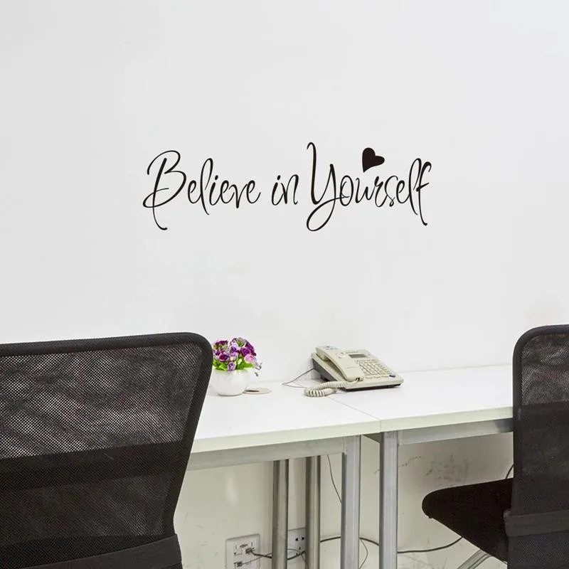 Офисные цитаты фразы виниловые наклейки на стены Стикеры для гостиной Спальня