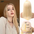 Парик без клея средней части, 613 медовая блондинка, бразильский парик из прямых человеческих волос, предварительно выщипанный, 13*1, 150