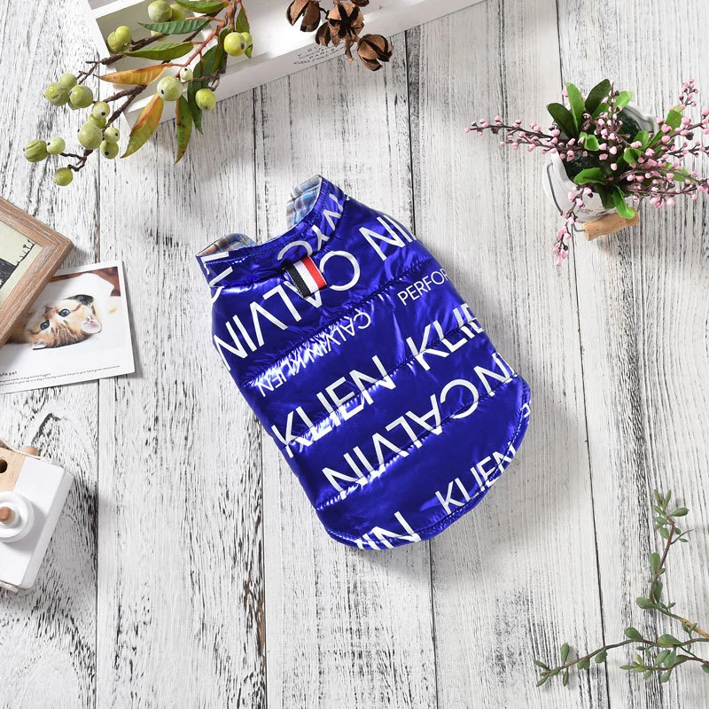 Warm Dog Clothes Winter Pug Chihuahua For Small Medium Dogs Bulldog Double-sided Wear Coat Pet Apparel Ropa Perro 10 | Дом и сад