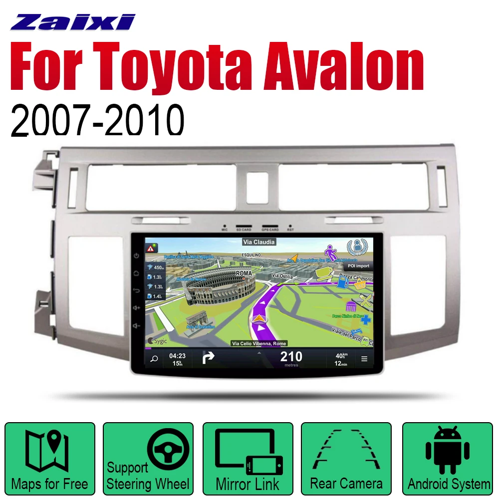 Автомобильный GPS-навигатор ZaiXi Android для Toyota Avalon 2007 ~ 2010 проигрыватель с навигацией